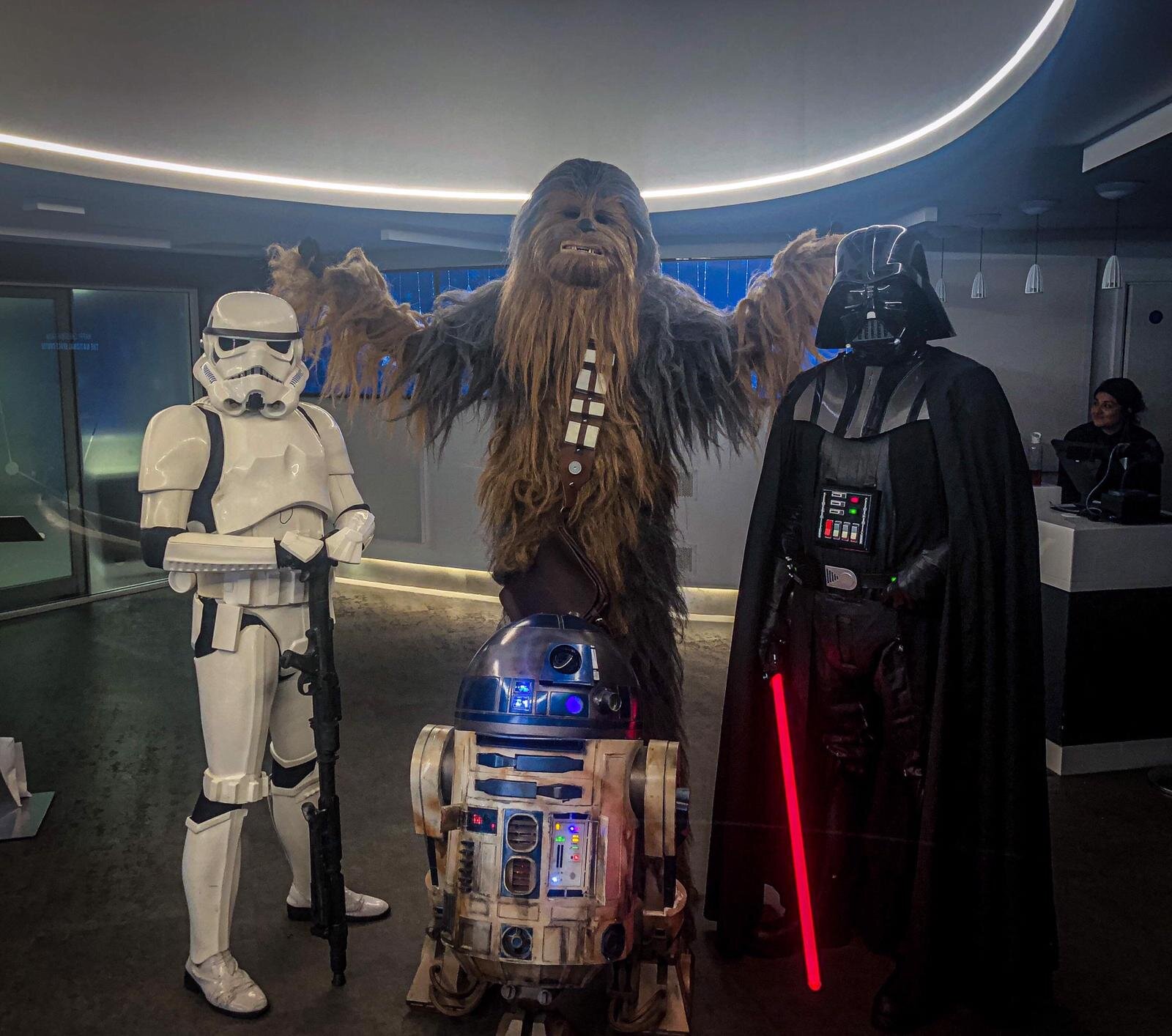 Star Wars characters at event