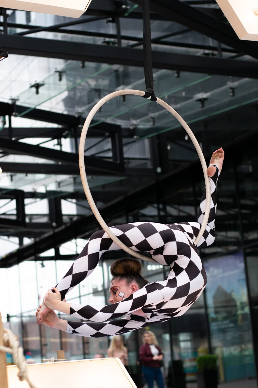 Hoop aerial artist performer