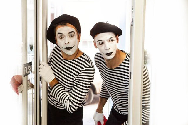 Mime Artists performing at event