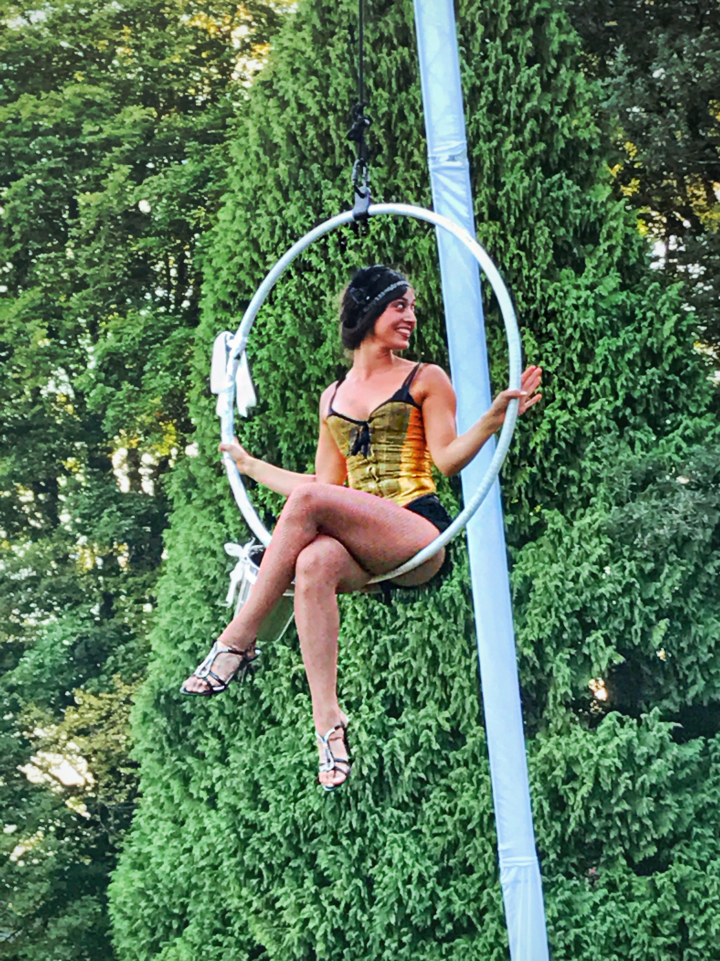 themed aerial artist to hire