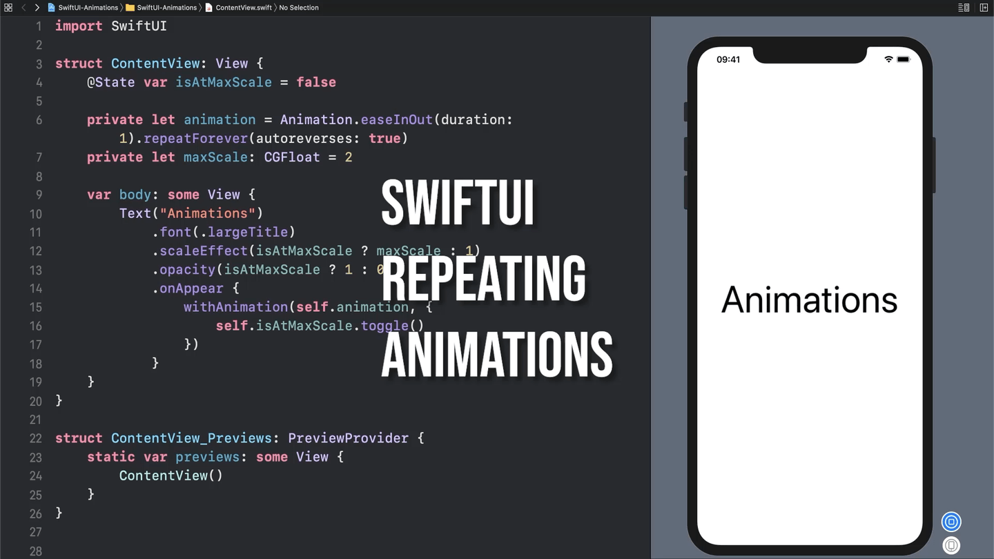 Creating a Repeating Animation in SwiftUI