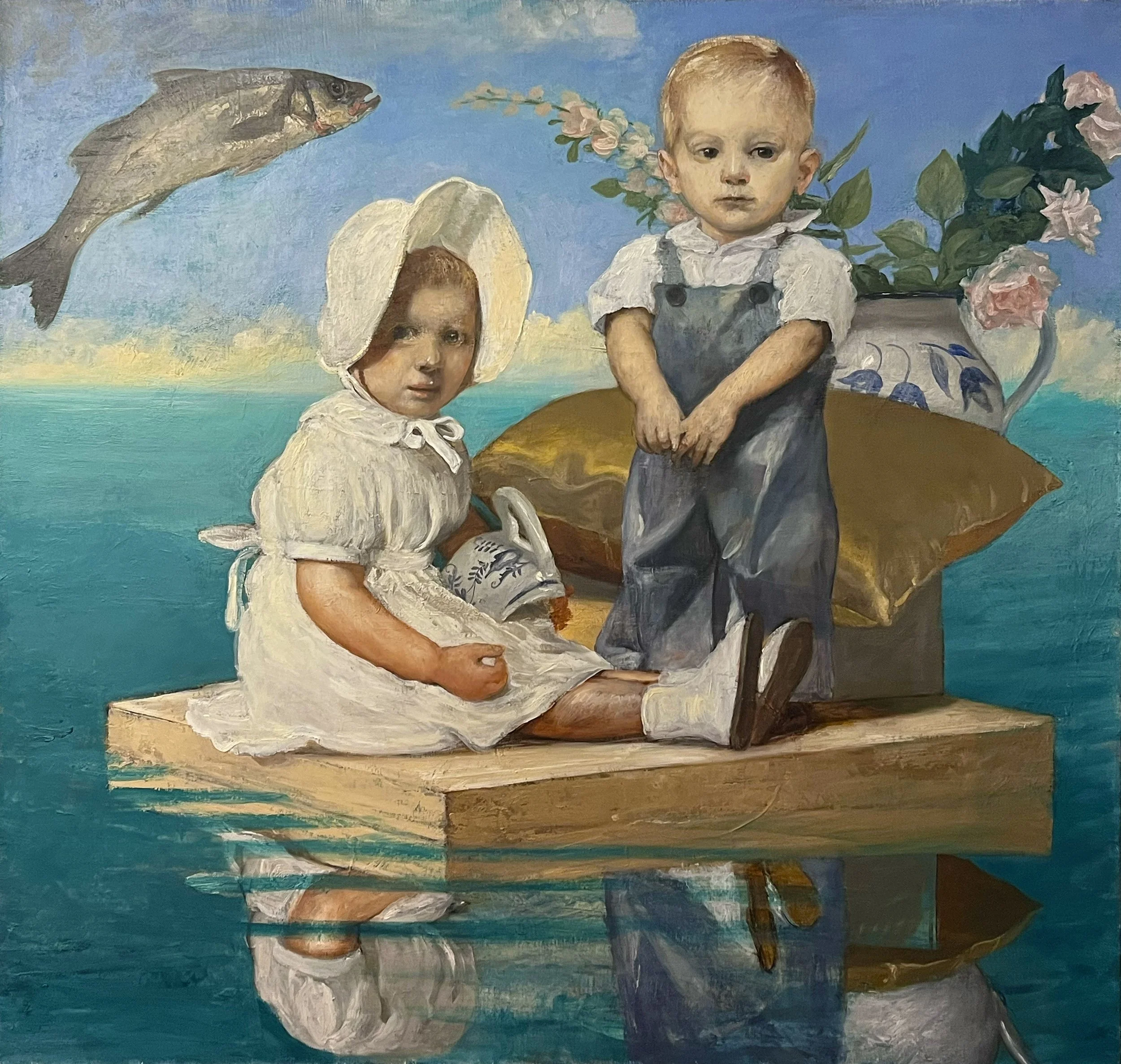 Floating World No. 2, Oil on Linen. 38" x 40" $3500 