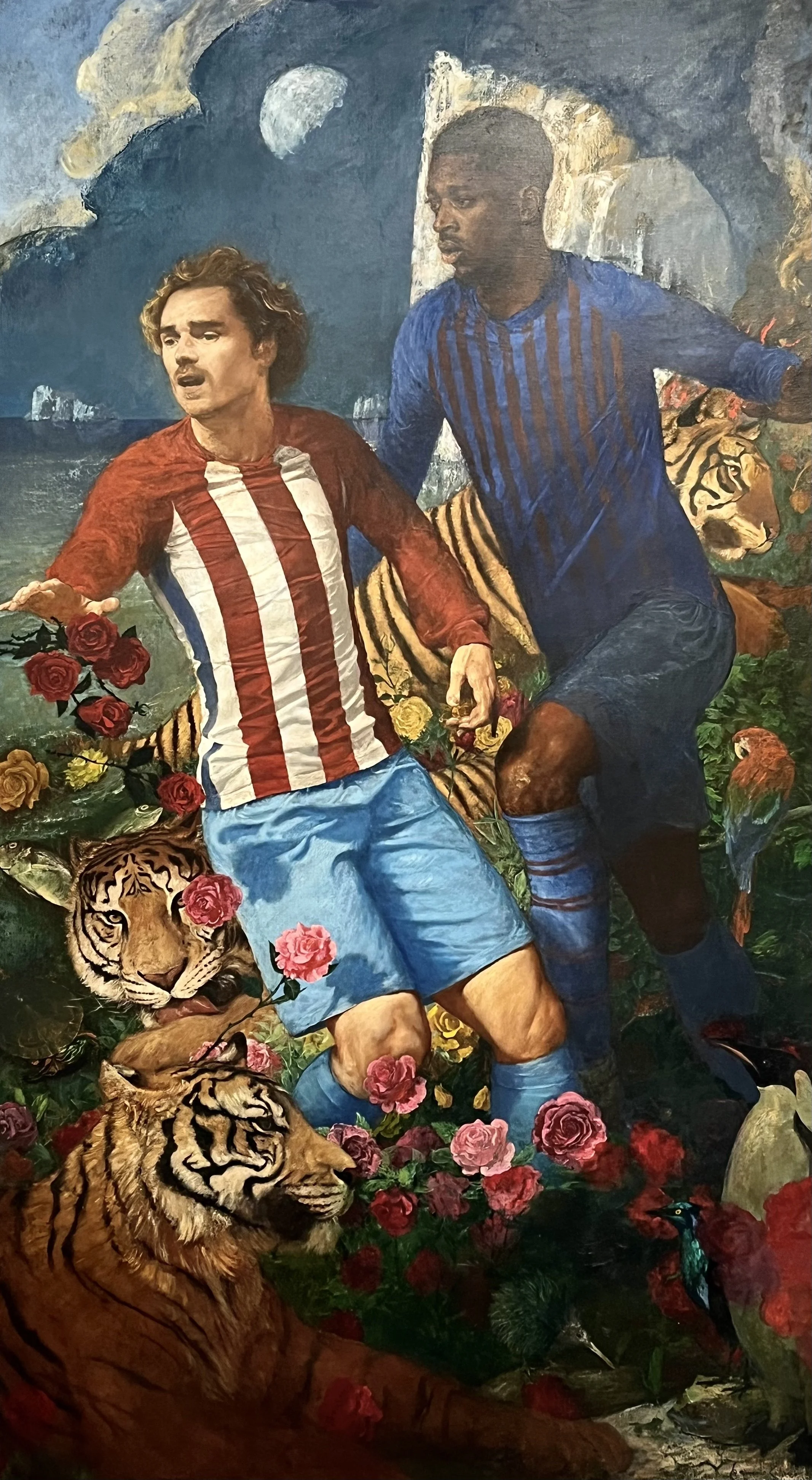 Les Frères, Oil on Linen. 72" x 40" $5000