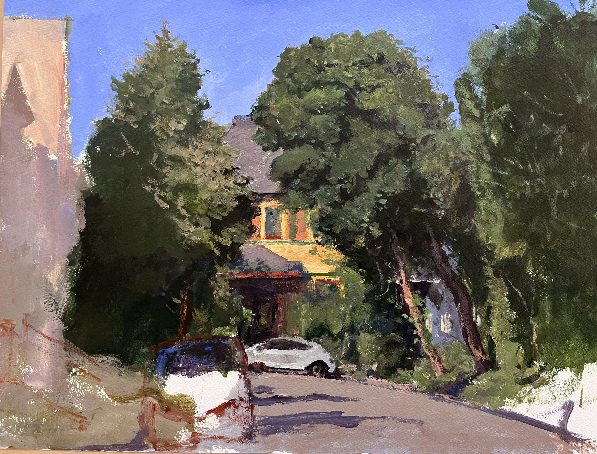 Prospect Hill, Somerville, Acrylic on Paper. 12" x 16" $500