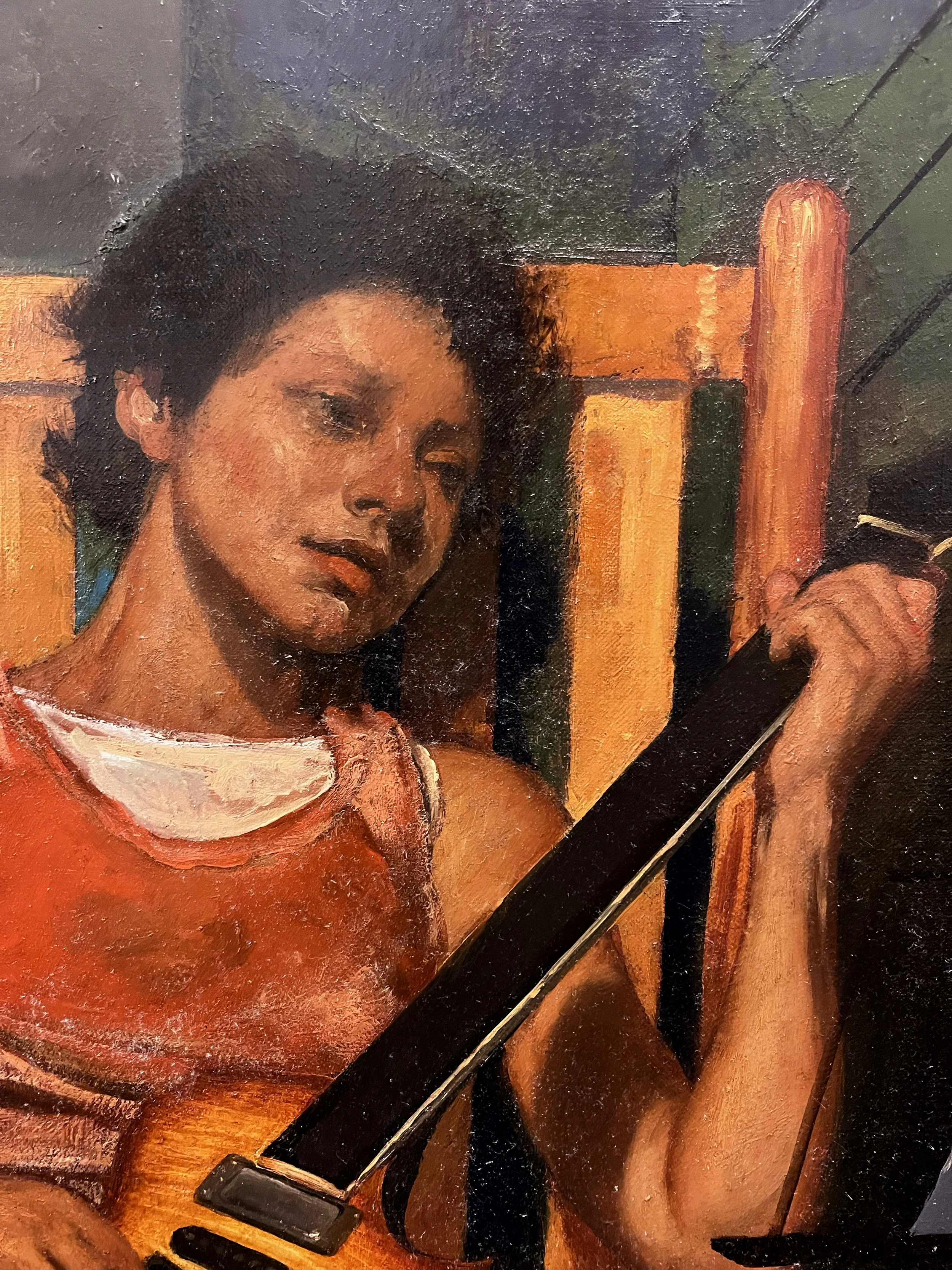 The Guitar Player, detail.