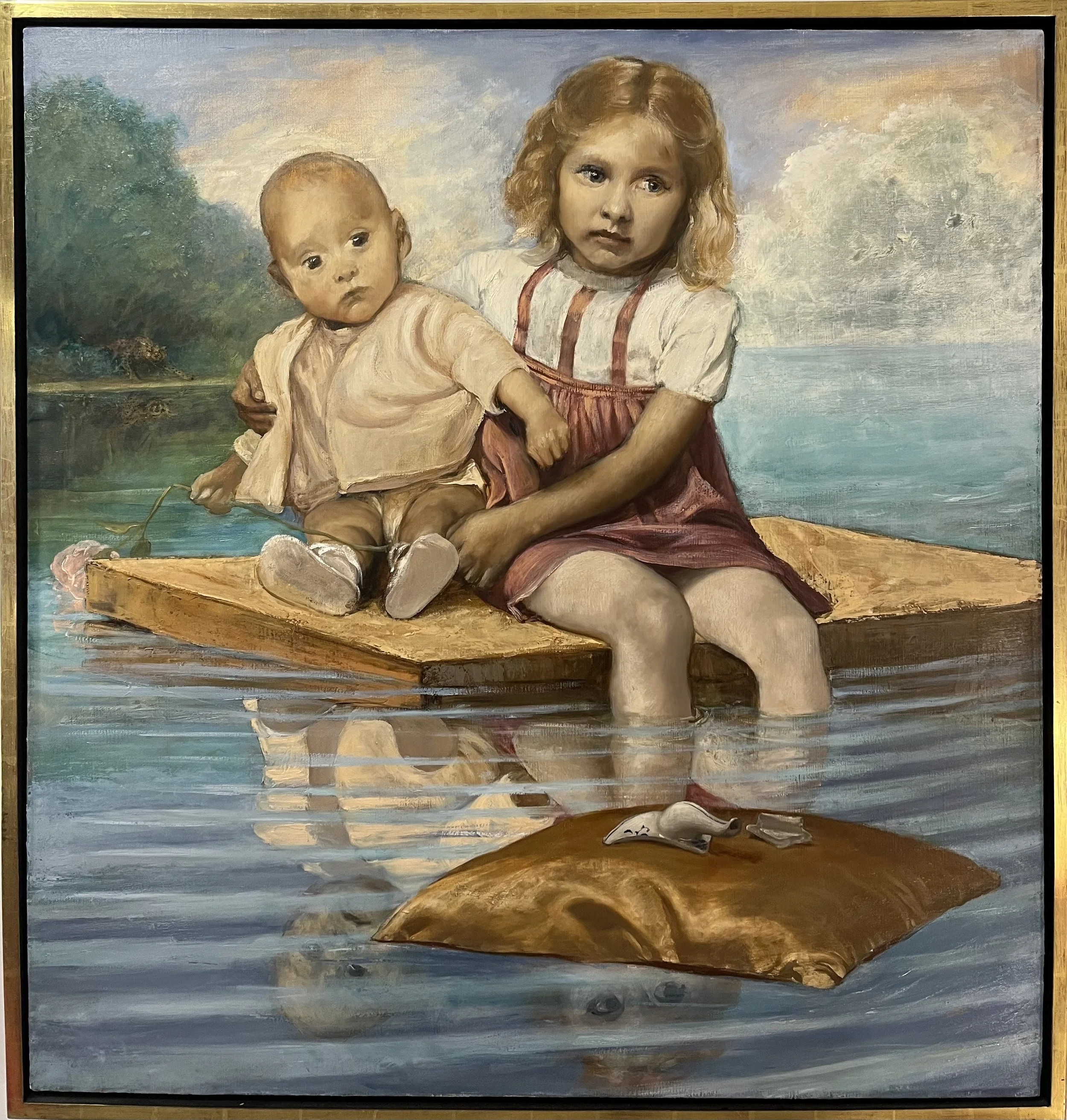 Floating World No. 1, Oil on Linen. 38" x 40" $3500