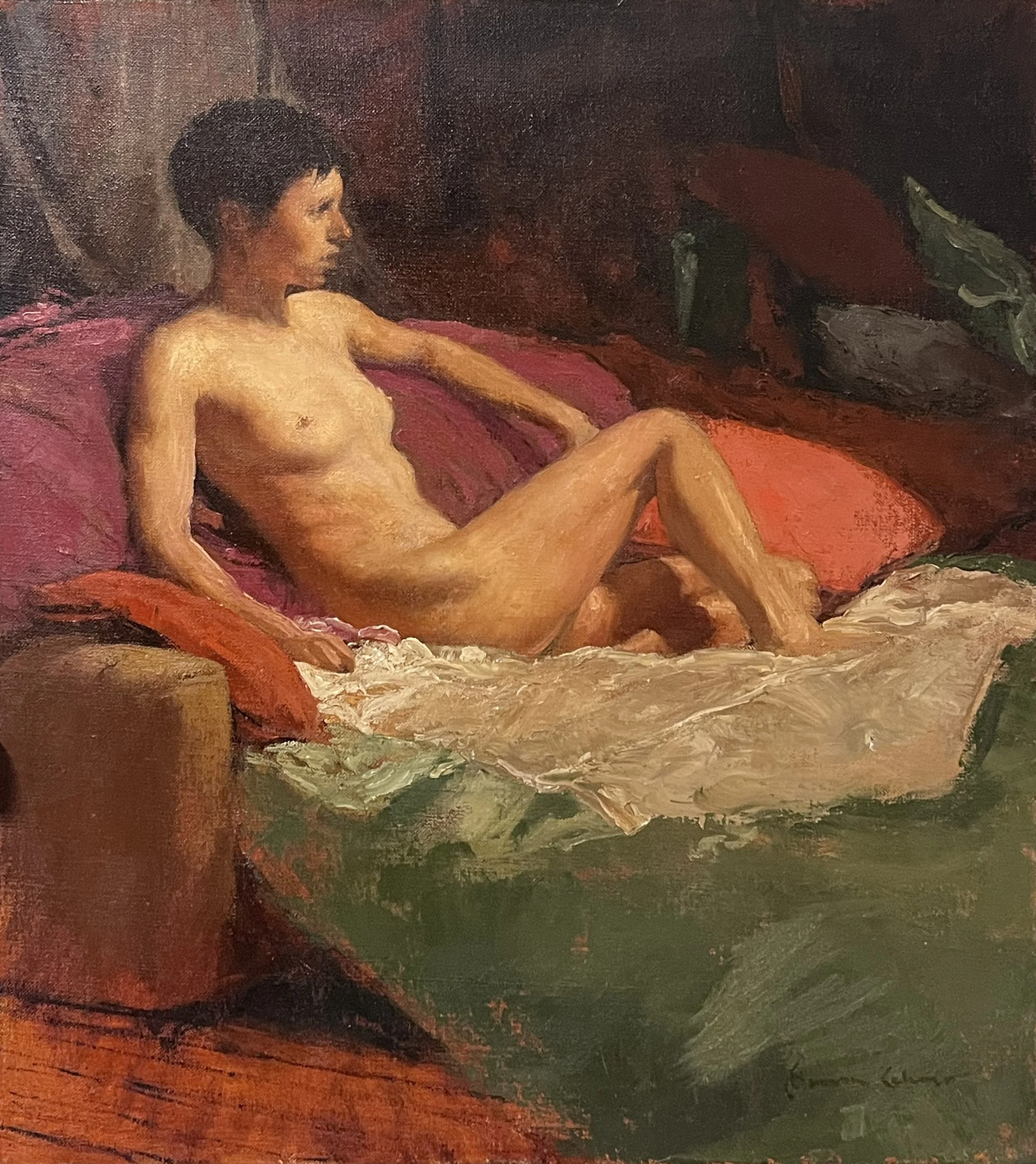 Model study, Oil on Linen. 18" x 16" $500