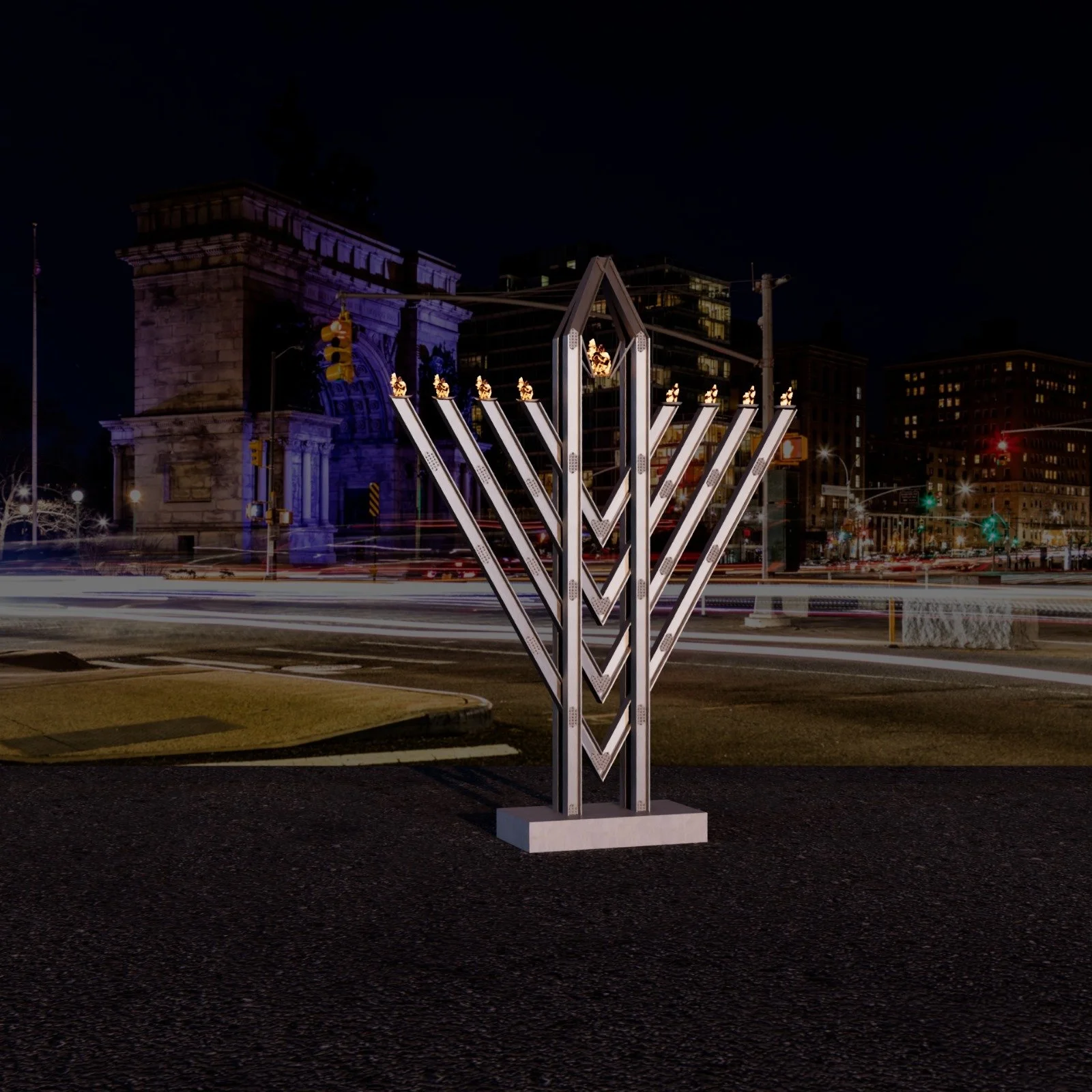 living-lights-public-menorah-chanukah-nighttime-jewish-art-yitzchok-moully.jpg