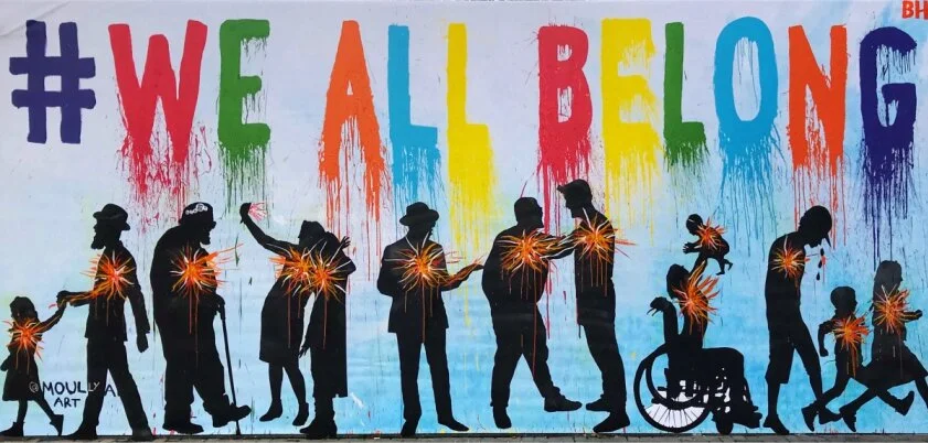 We All Belong community mural