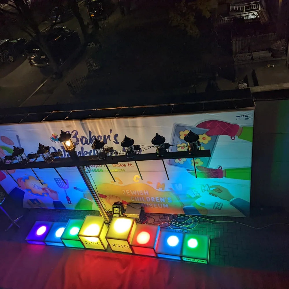 Living Lights interactive menorah