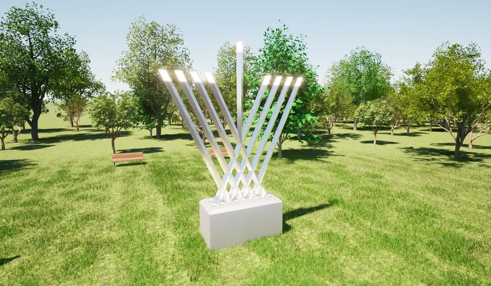 The 20ft Public Art Menorah