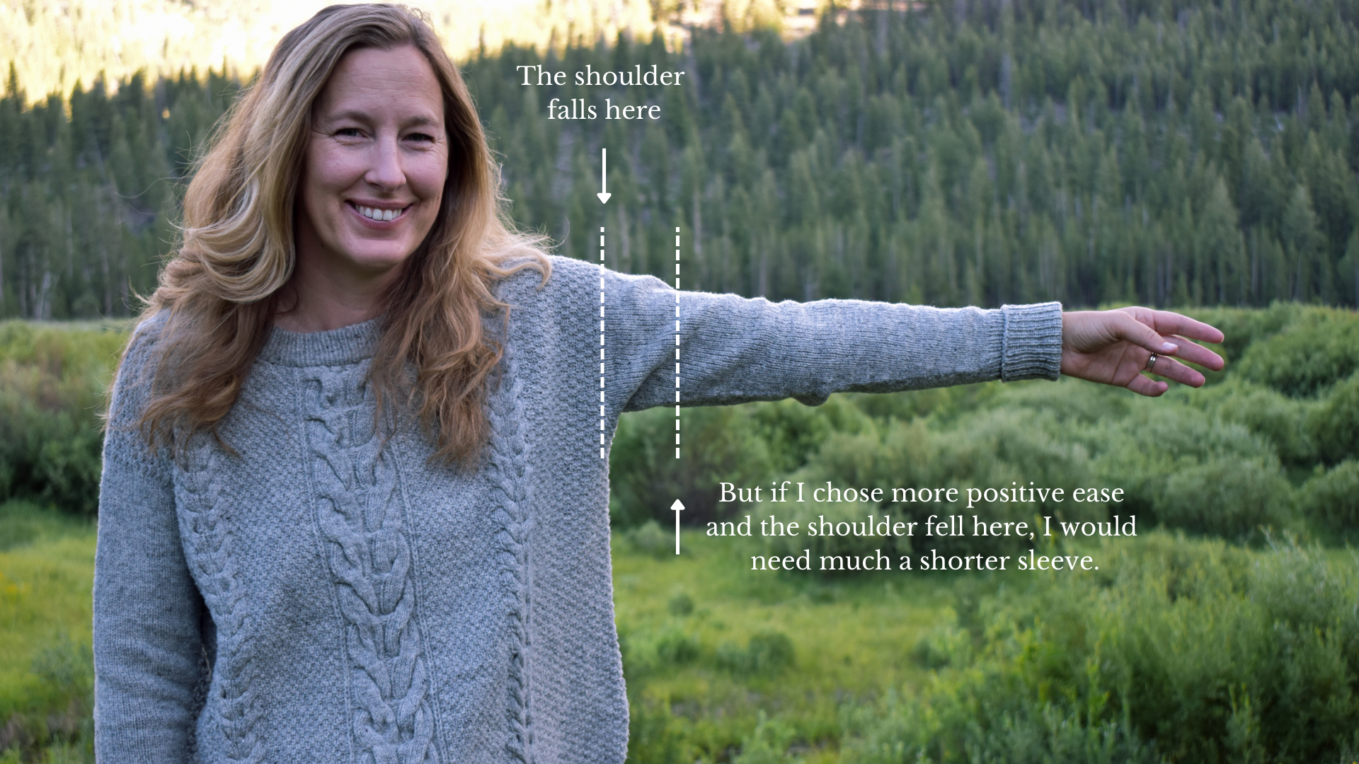 Adjusting Sleeve Length in a Drop Shoulder Sweater — Jessica