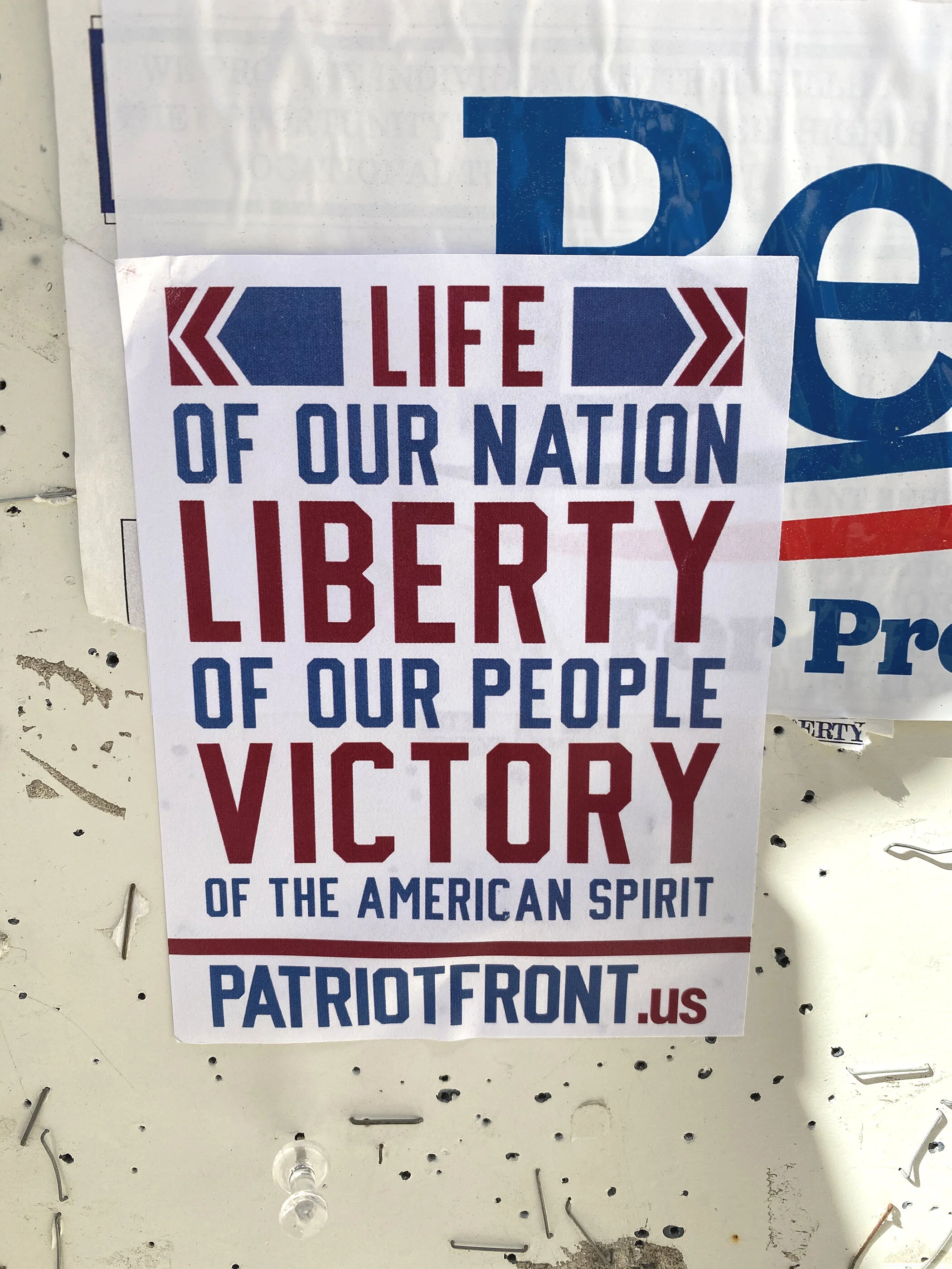Patriot Front propaganda litters campus on Super Tuesday