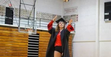 Eve Silverman, senior psychology and integrated educational studies major, is preparing to leave her college volleyball days behind. Photo by Cassidy Keola