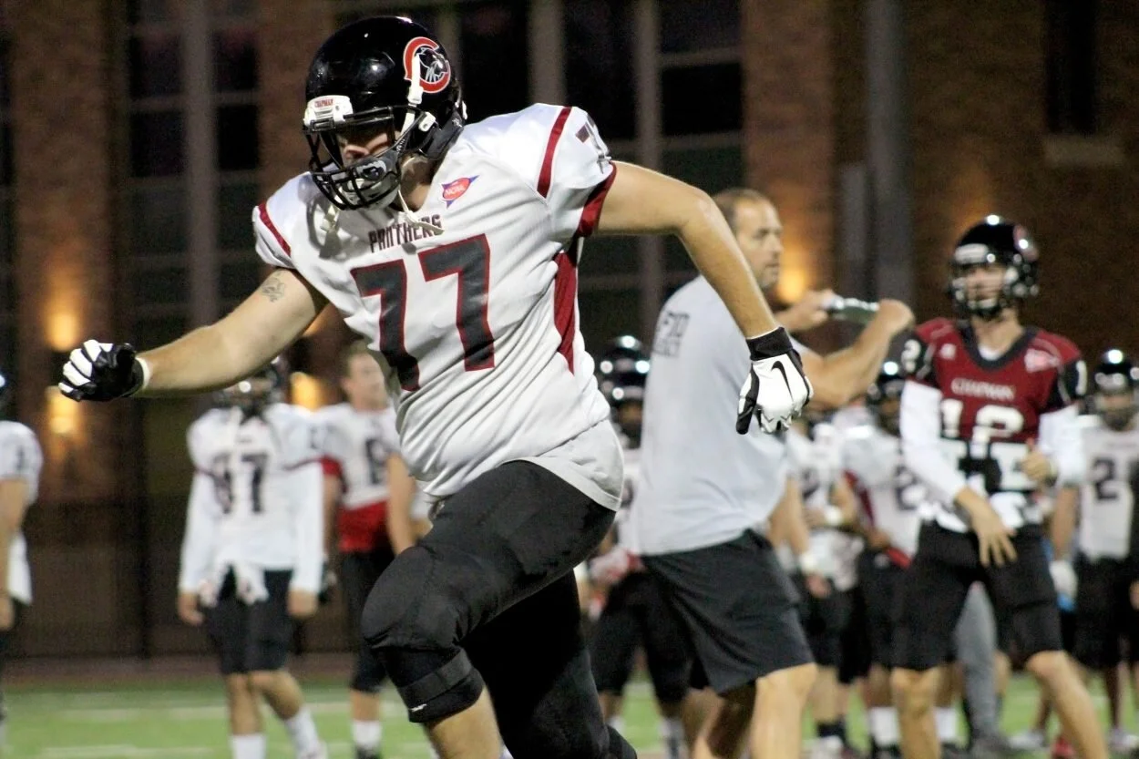 Hunter Spriggs played in the Panthers’ first home game of the season on Sept. 21 – the first time he’s played on Wilson Field since 2016, after years spent recovering from multiple forms of leukemia. Photo by KALI HOFFMAN Photo Editor