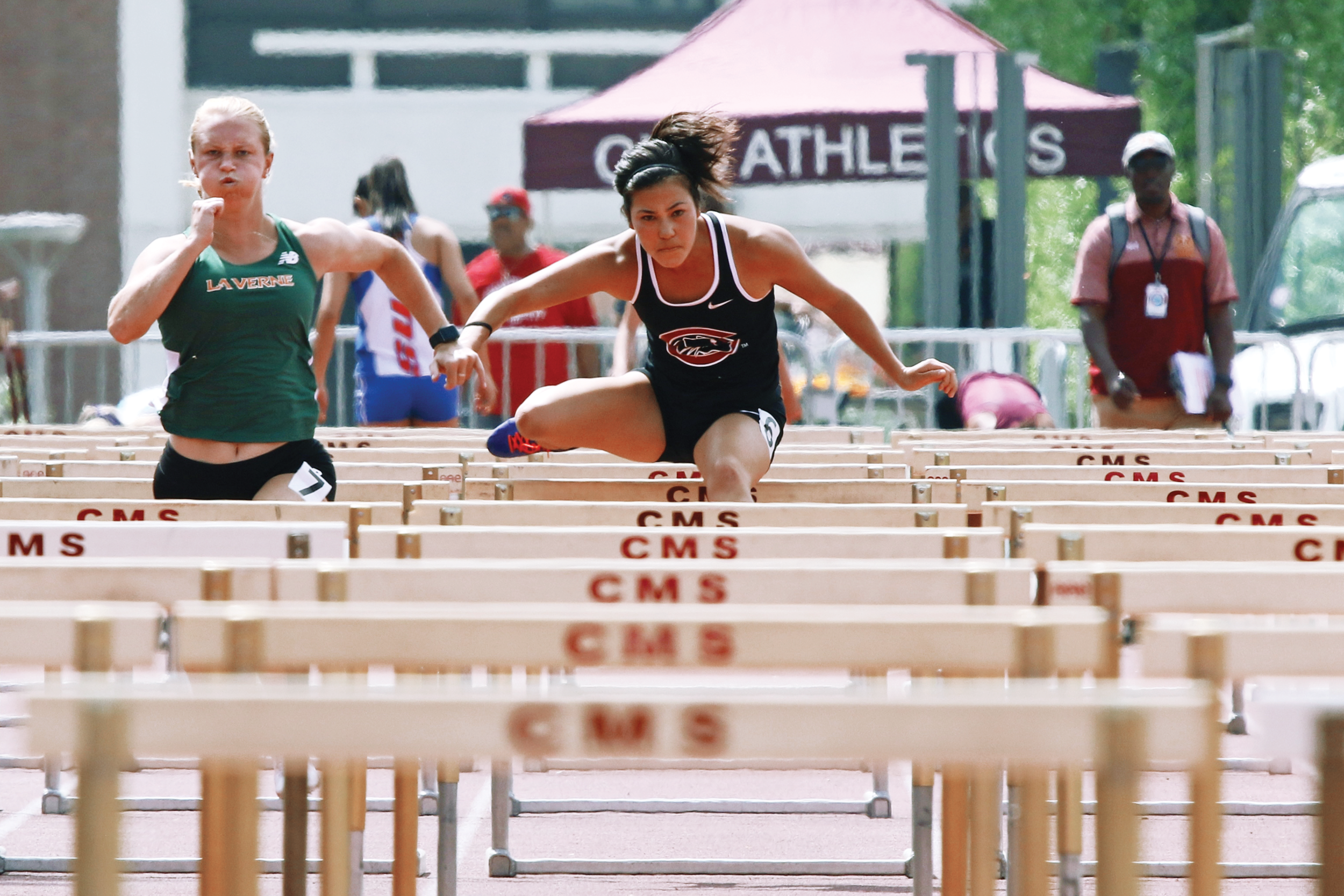 Tish Taiji (pictured) is a part of the track and field team’s weekly Instagram Live segment that helps teammates stay connected during quarantine. Photo courtesy of Steven Olveda