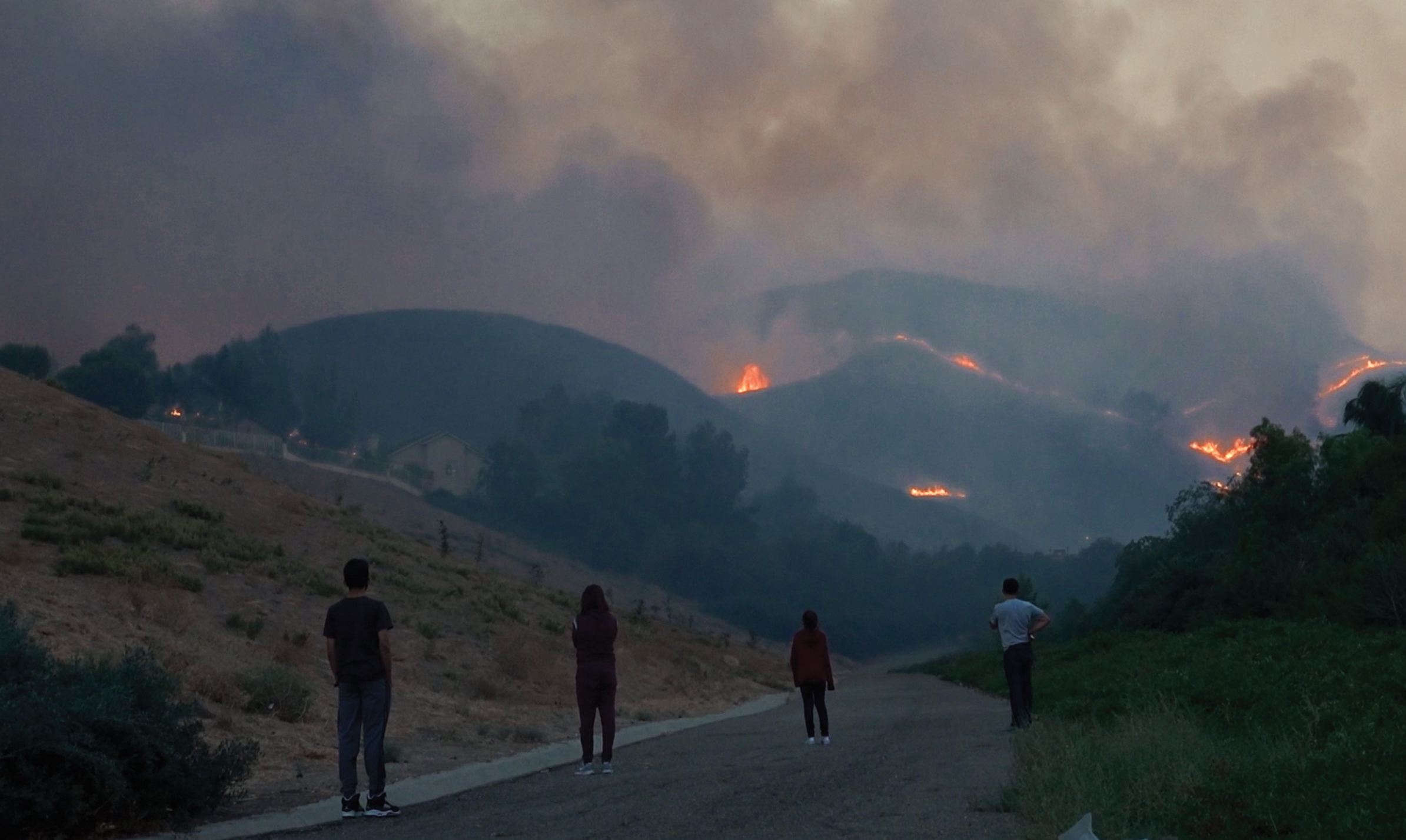 ‘In tears’: Chino Hills residents debate evacuating during fire