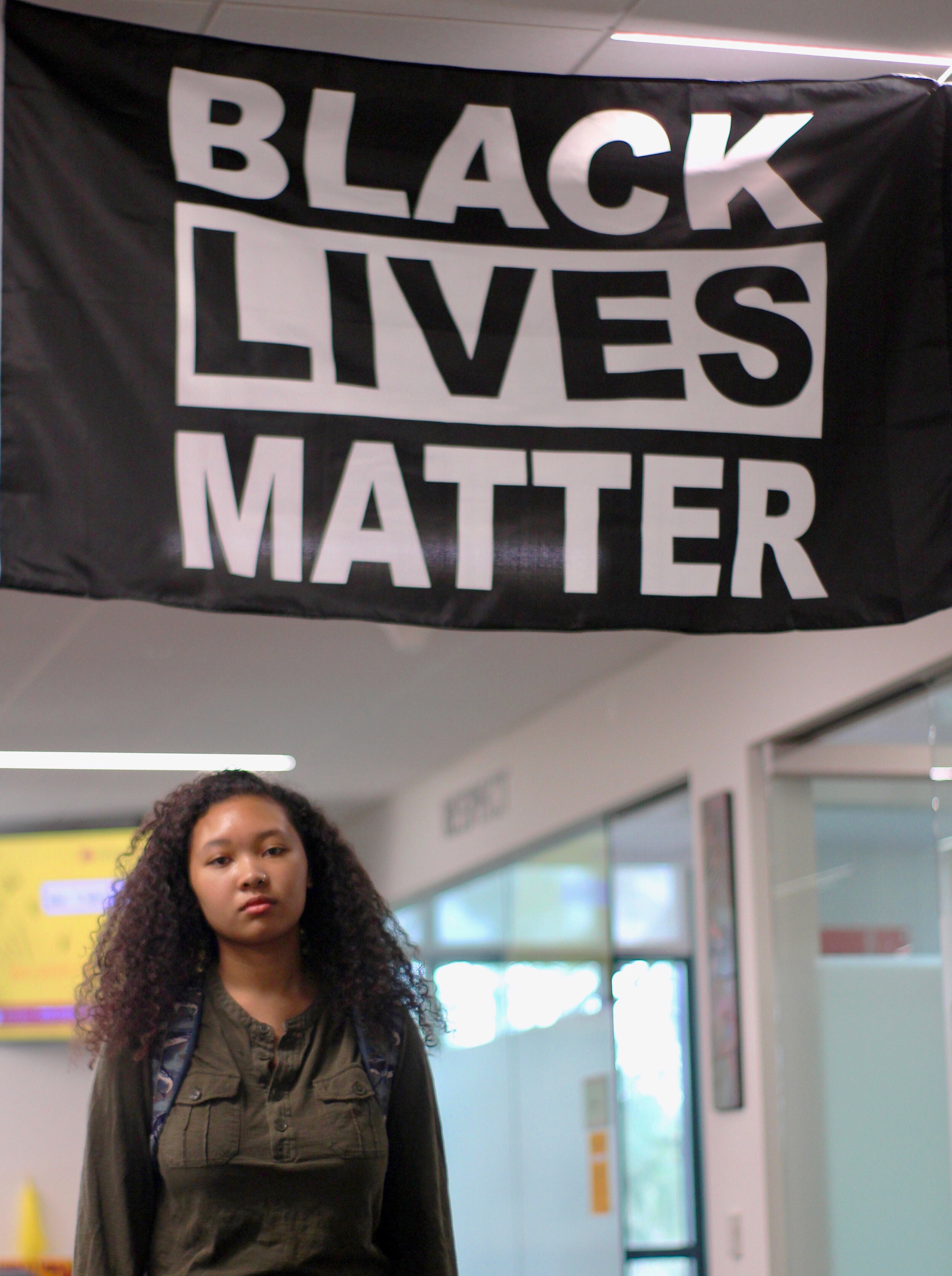 Troy Allen, the former president of Black Student Union, is transferring to Northwestern University in the fall, a move that she says is prompted by racial tensions. Photo by Cassidy Keola