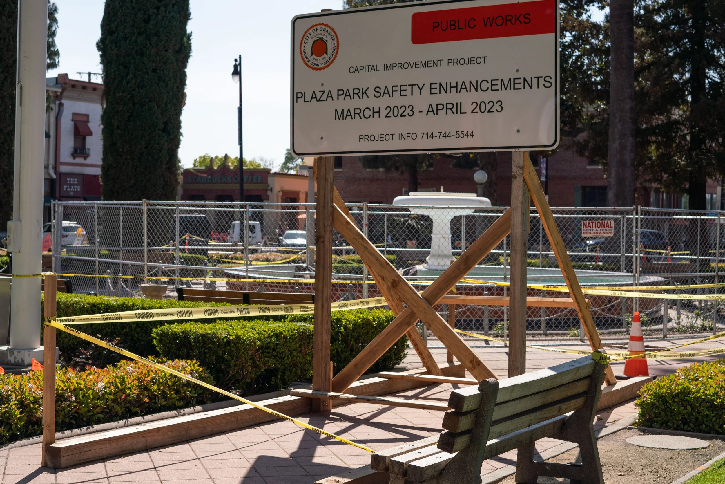 Old Towne Orange fountain to be repaired after March car accident