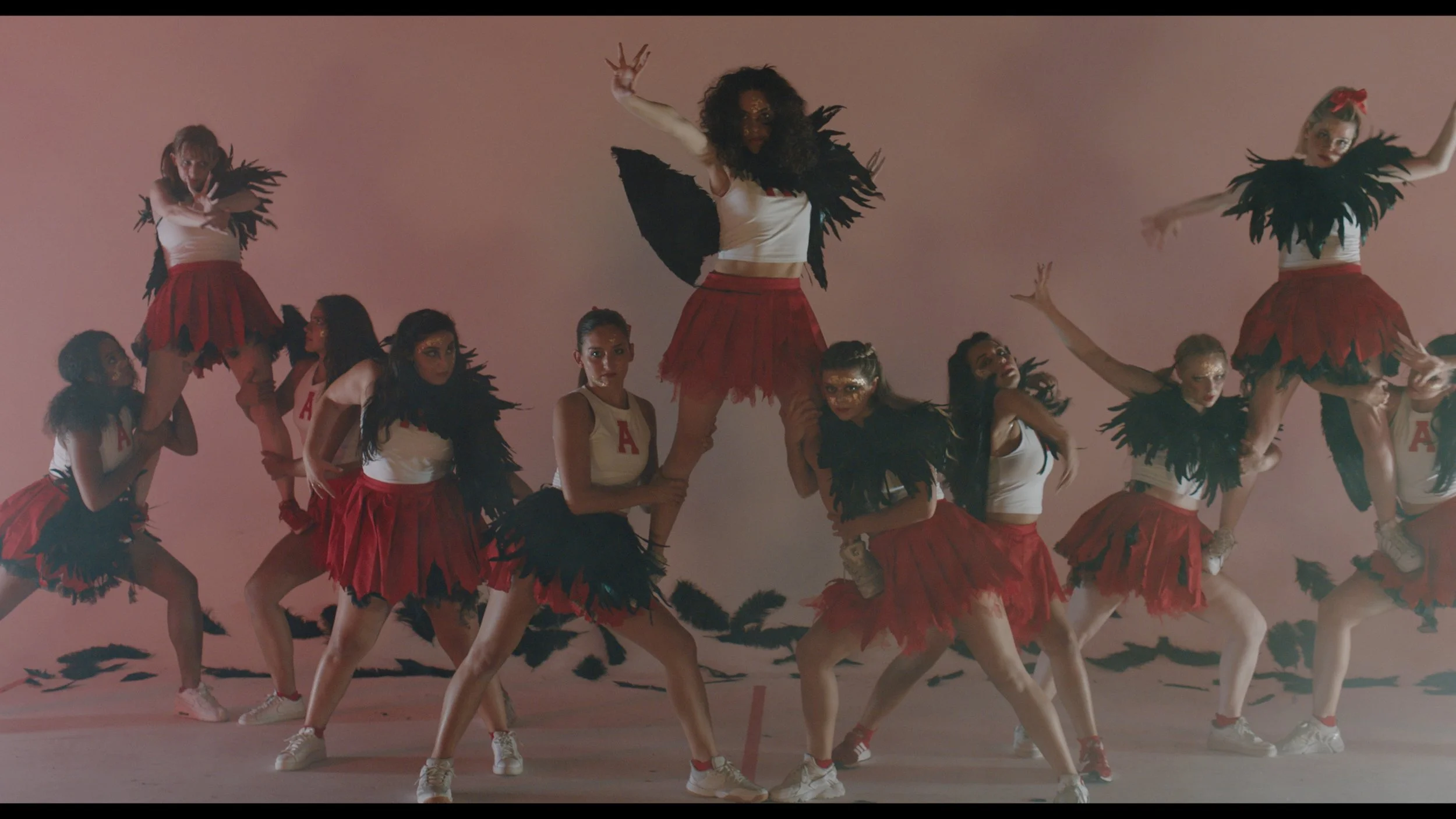  Aside from the cheerleader scenes sprinkled throughout the film, it also contains a segment titled “Medi-Evil” (third picture), directed by Monica Moore-Suriyage. In “Medi-Evil,” the sixth short of the film, women’s bodies are represented in the for