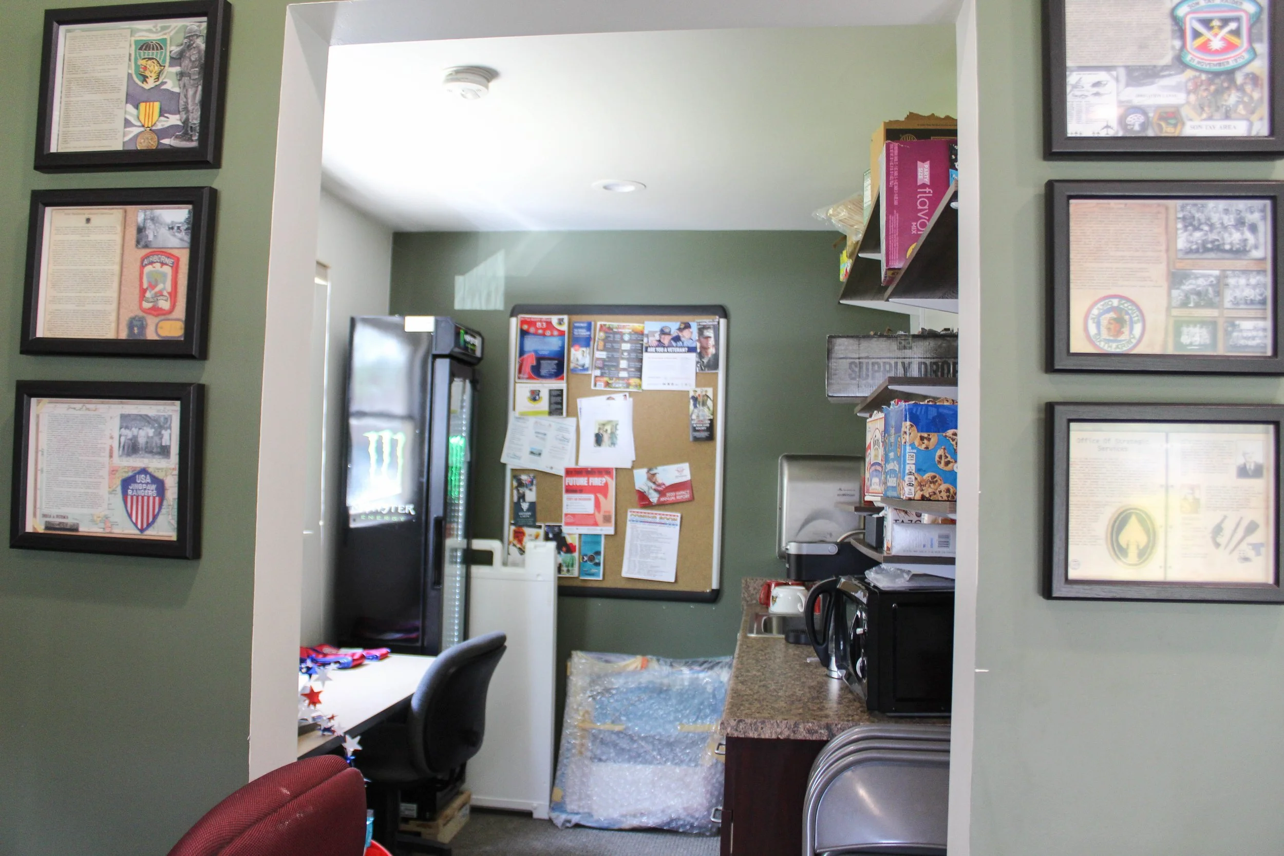    According to Veterans Club President Roxie Arce, the VRC is 231 square feet. By comparison, community colleges in California are required to have a space of at least 500 square feet for their VRCs.   