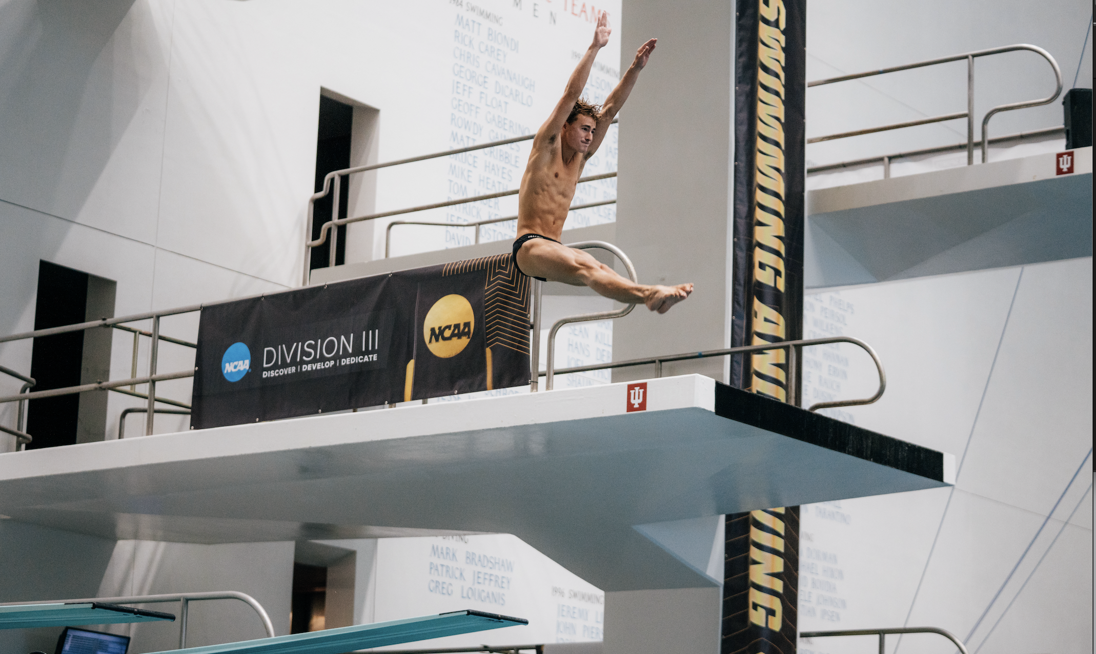 Reid Omilian takes his final dive
