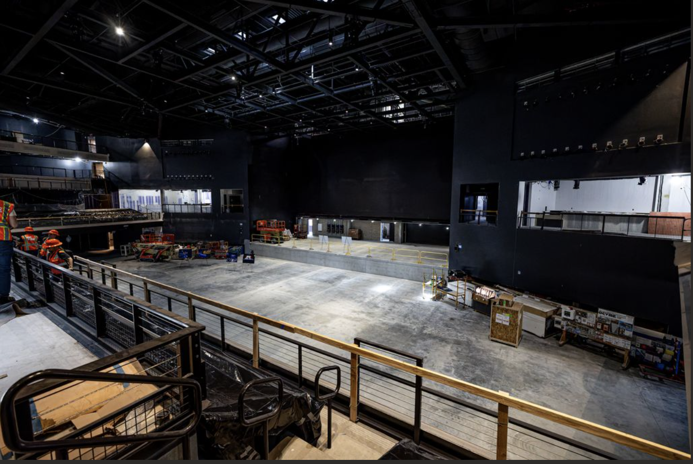 in progress construction of a concert hall