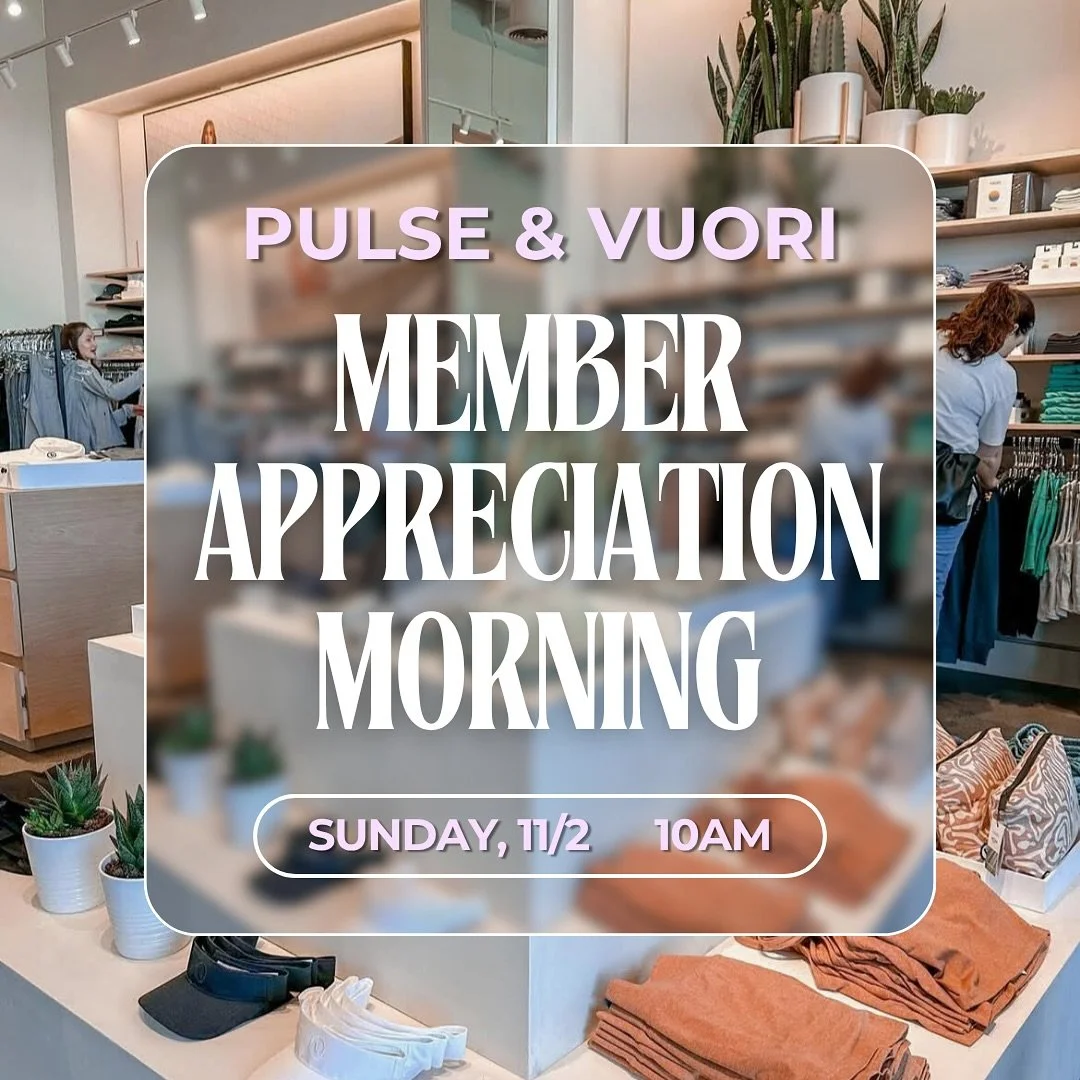 At Pulse we LOVE our members 💜💜 they are the glue that holds this community together so any chance we get to celebrate them we take it 🥳🎉 

Our sweet friends @vuoriclothing have invited a select few to an amazing private shop - full of discounts,