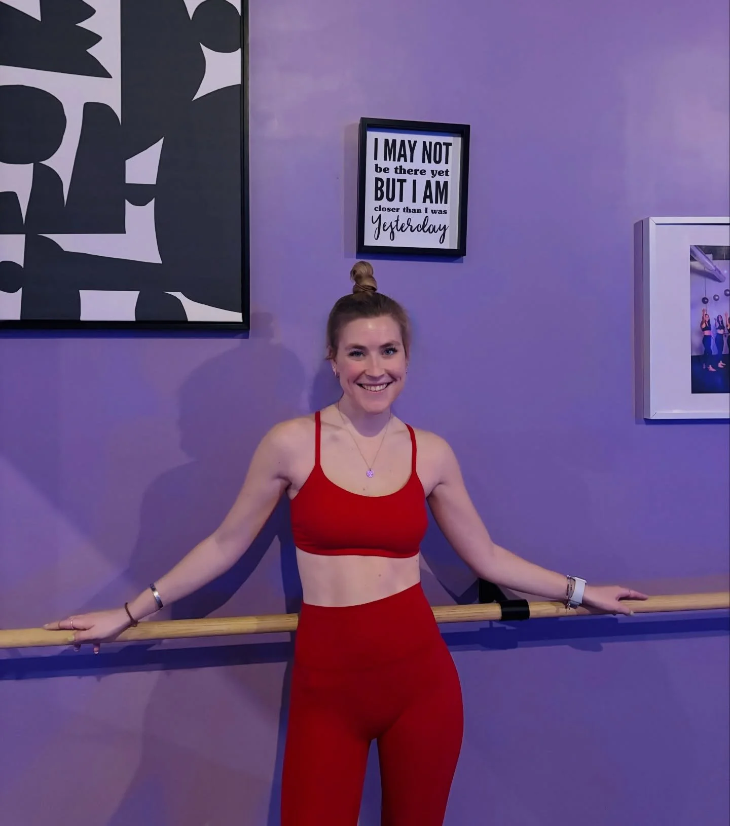 Newest grad on the mic 🎤✨

Lauretta is officially barre certified and joining the Pulse schedule 💜
From member &rarr; instructor (we LOVE this pipeline)

You may already know her, but here&rsquo;s a little from Lauretta herself:
&ldquo;I&rsquo;ve b