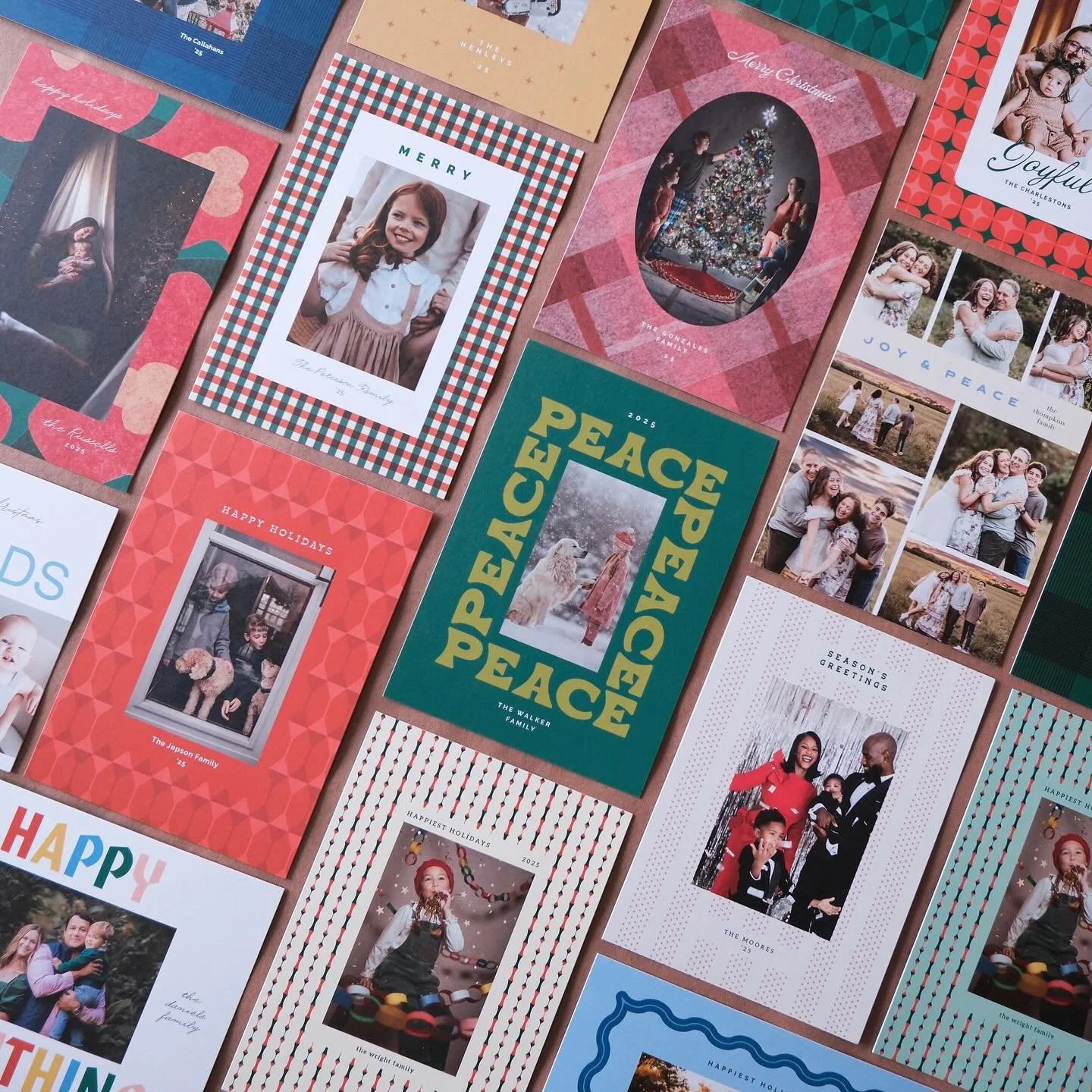 Here&rsquo;s another glimpse at some of my 2025 card designs available exclusively with @mpix!! After spending a giant portion of the year immersed in holiday designing, this time of the year it&rsquo;s fun to document and reflect upon all of the wor