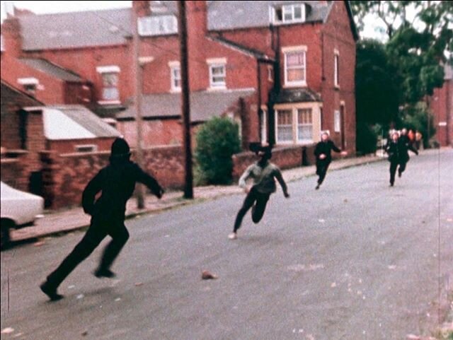 #RP @artnews
In his 1986 film 'Handsworth Songs,' artist John Akomfrah (P.4 artist!) documented riots in England over violent policing of Black communities in London and Birmingham. The film, with its interest in how moving images structure our political consciousness and vice versa, ranks among Akomfrah's defining works and is now streaming for free via Lisson Gallery. Tap the link in @artnews&rsquo; bio to see a guide to Akomfrah's unconventional documentaries.⁠
⁠
Image: John Akomfrah, 'Handsworth Songs,' 1986.⁠
Credit: &copy;Smoking Dogs Films/Courtesy Lisson Gallery⁠
⁠
#JohnAkomfrah⁠
#HandsworthSongs
#ProspectAlumni
#ArtNews