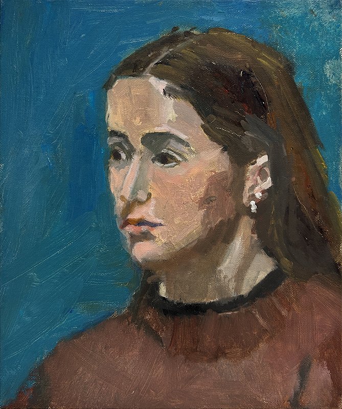 Cora O'Brien: Oil Sketch on canvas panel €450