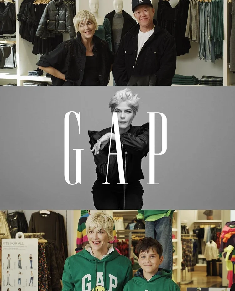 Rick Wayne directing GAP x Selma Blair campaign