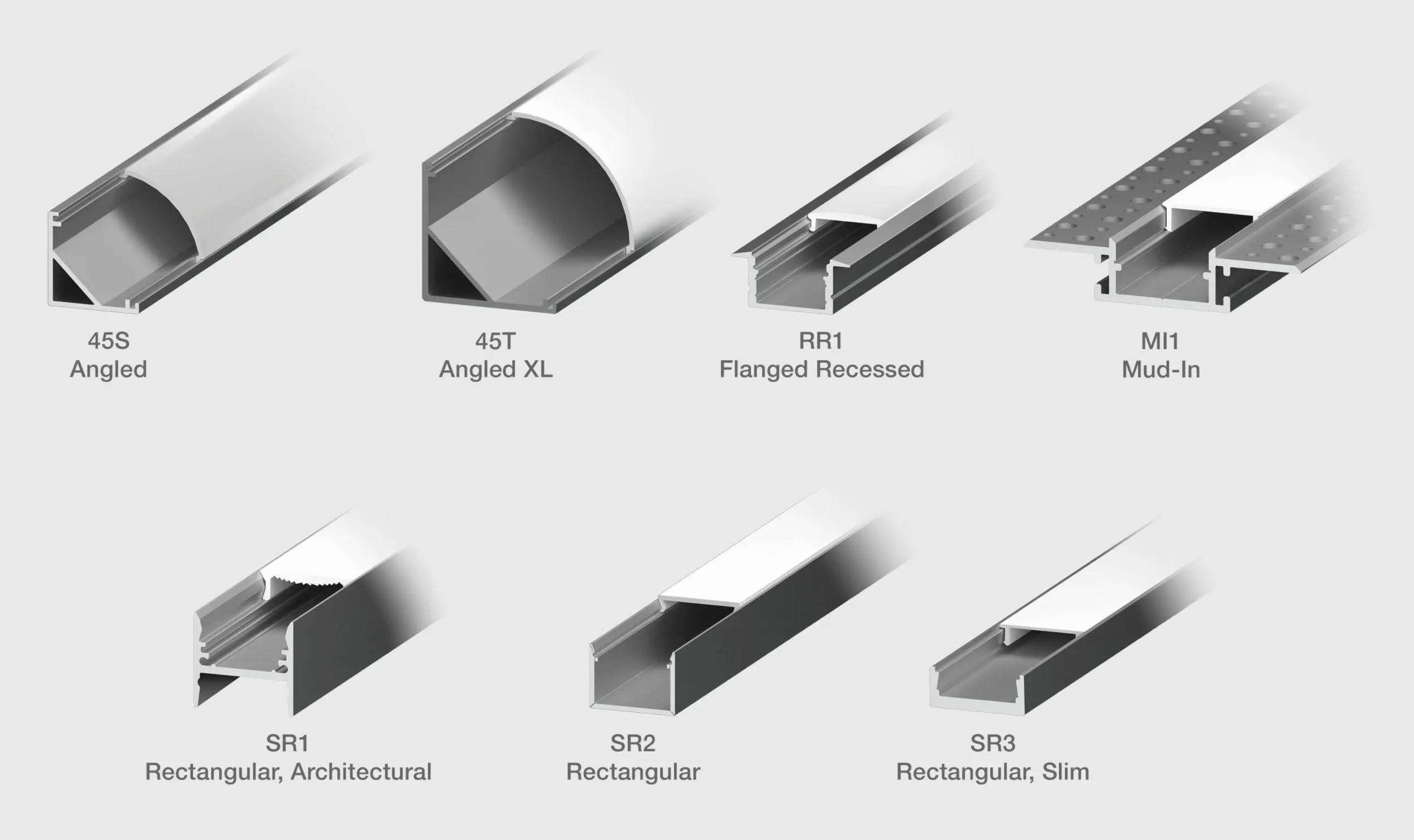 Lutron Lumaris Seven Aluminum Extrusion Profiles for Tape Light | VIP Smart Homes Seattle