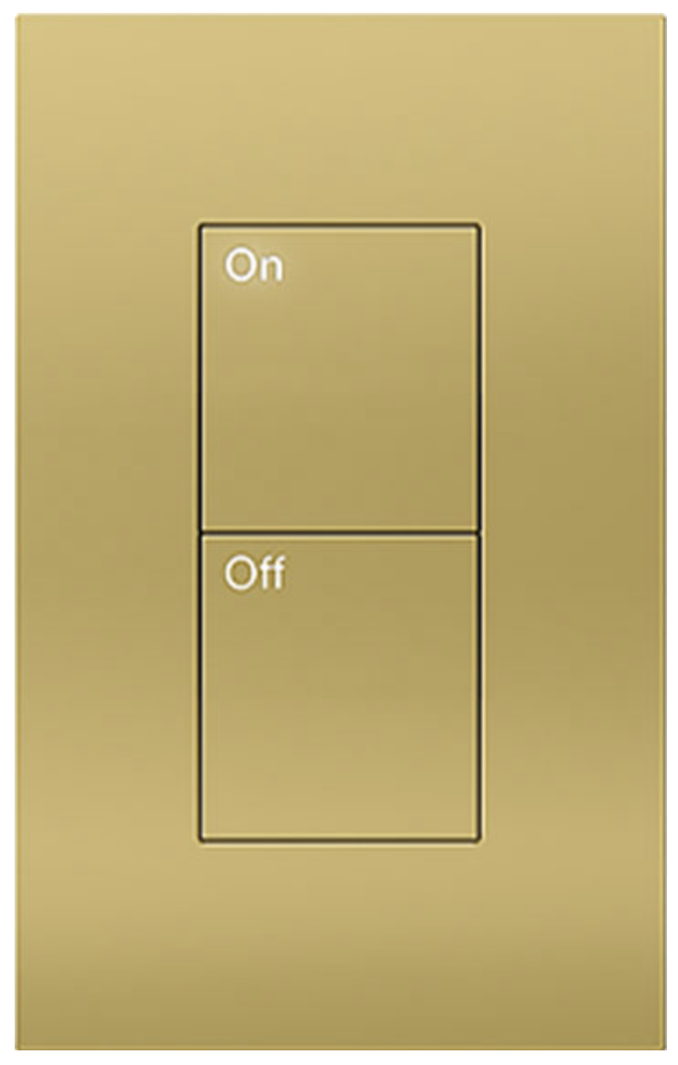 Lutron Palladiom Bright Brass Keypad | VIP Smart Homes Seattle