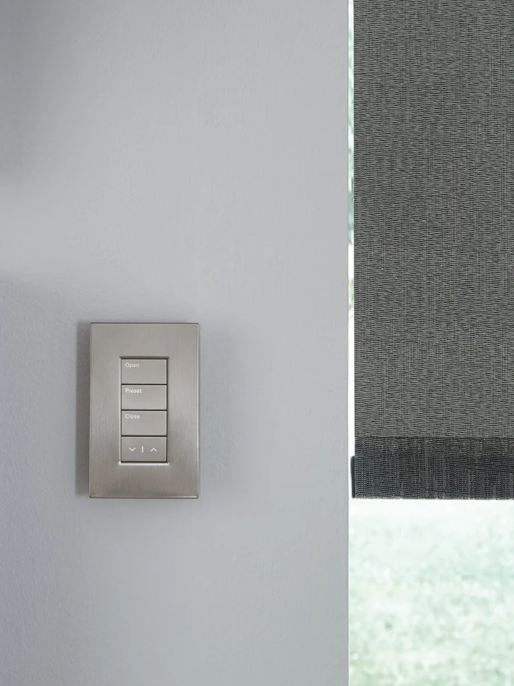 Lutron Palladiom Architectural Keypad in Architectural Metal Finish | VIP Smart Homes Seattle