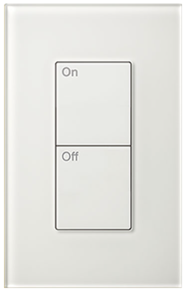Lutron Palladiom Clear White Glass Keypad | VIP Smart Homes Seattle