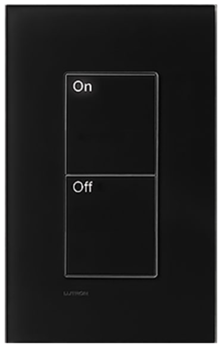 Lutron Palladiom Clear Black Glass Keypad | VIP Smart Homes Seattle