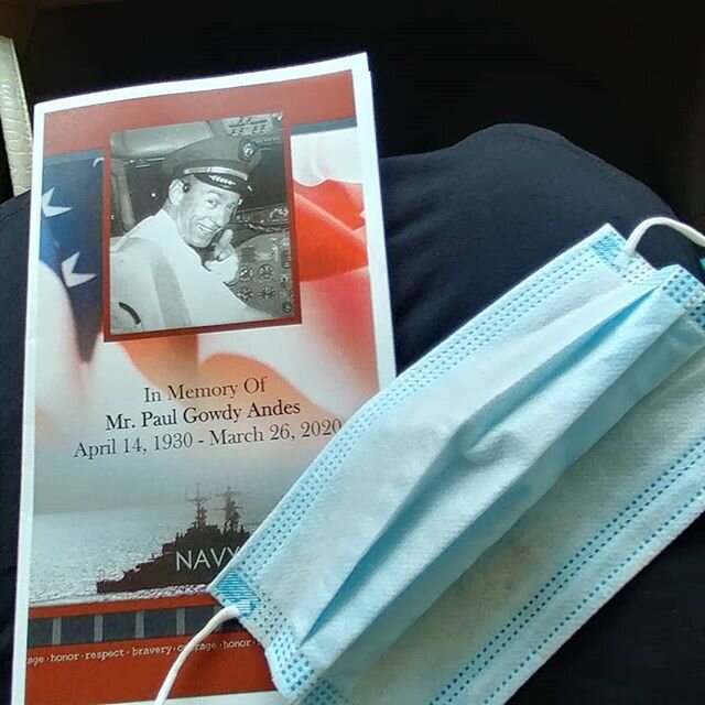 Deeply humbled to attend the funeral of my Uncle, Paul Andes with military honors.
