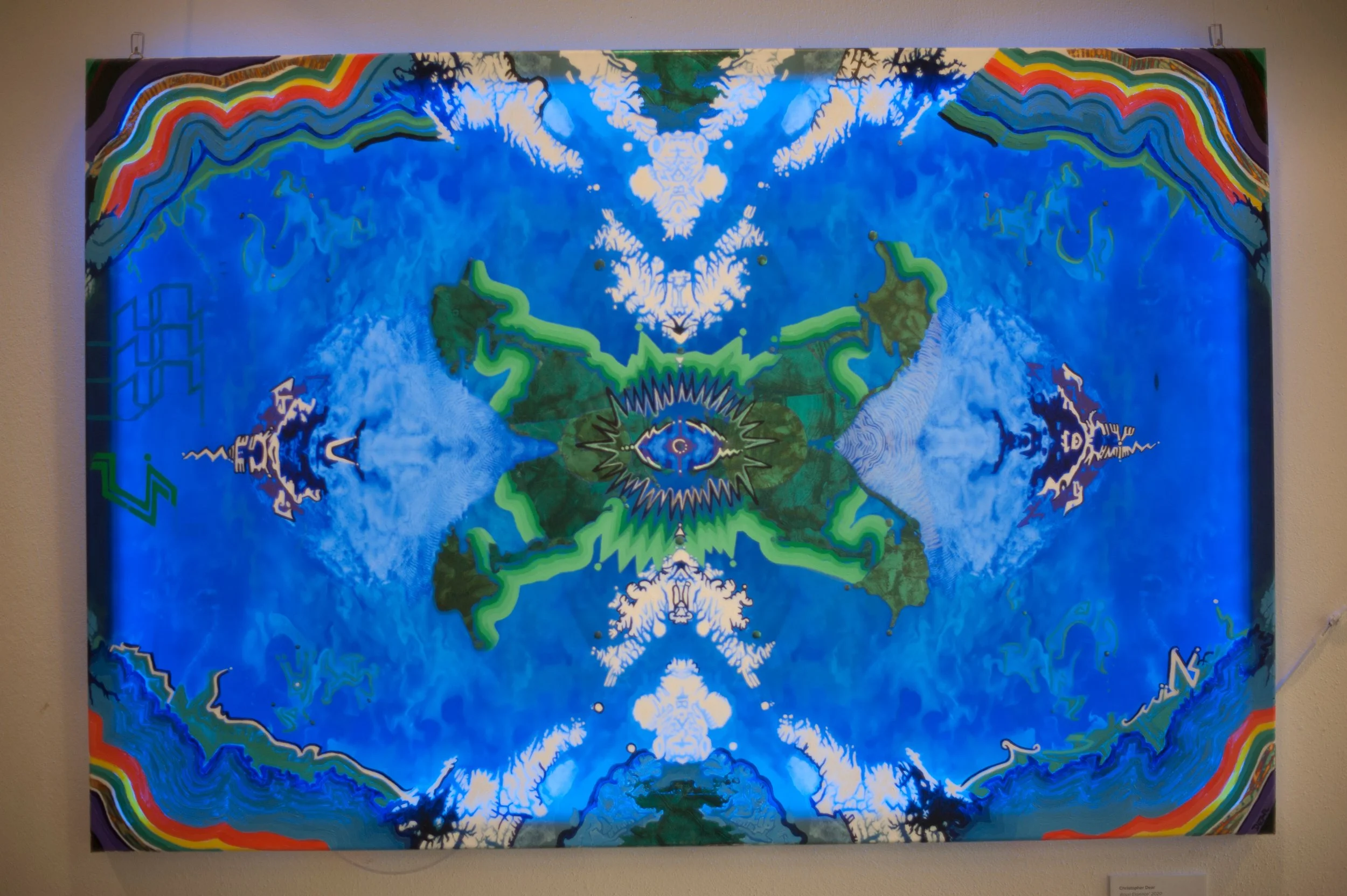 Visionary-Arts-Collective-'Pacha-Mama'-by-Christopher-Dear,-2020,-mixed-media,-pen,-photography,-oil-paint-and-gilding-on-canvas,-80cm-x-120cm.jpg