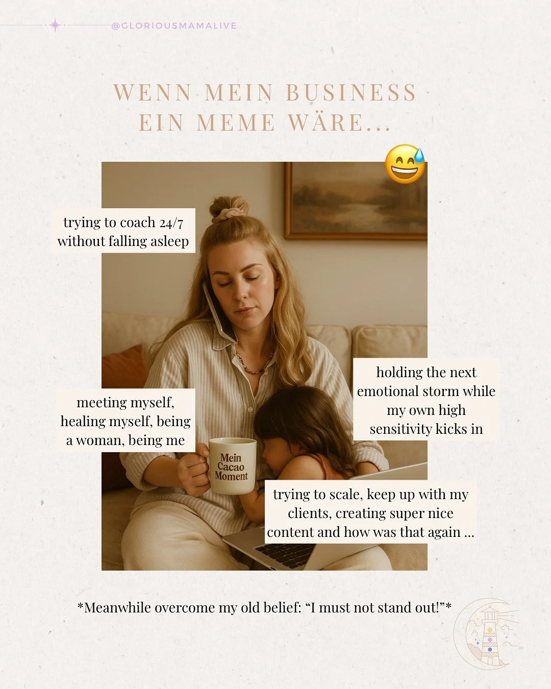 Wenn mein Business ein Meme w&auml;re &hellip; 😅👆🏻

Ich hatte eigentlich &ldquo;keine&rdquo; Zeit diesen Post zu machen. Immer ja eine Frage von Priorit&auml;ten 🤪 aber nun ja - Morgen ist Deadline, also hier bin ich. ☺️😉

Und ich teile mein Mem