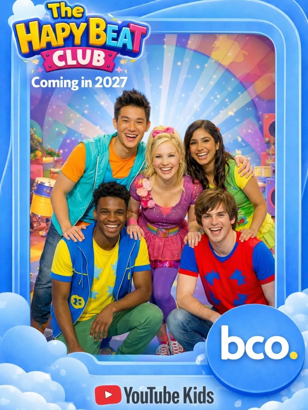 Get ready to sing, dance, build instruments, and explore the magic of music @thehappybeatclub coming to @youtube Kids in 2027.

Join Kai, Amari, Lila, Tom, and Anika as they discover rhythm, movement, imagination, melody, and the joy of making music 