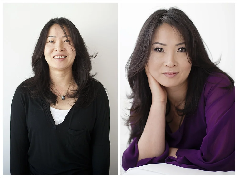 Before and after headshot transformation Bergen County NJ