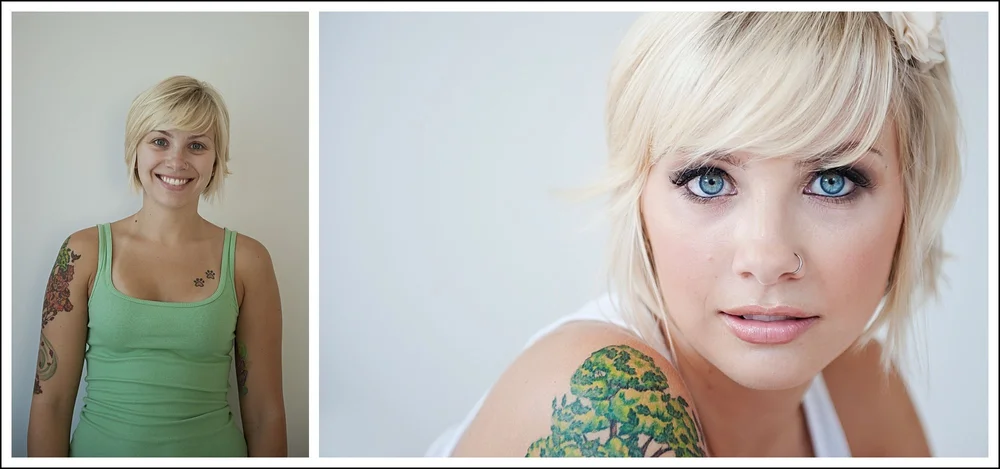 Headshot transformation before after Bergen County