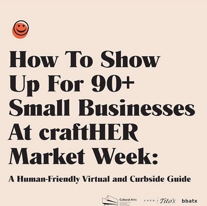 Happy Friday! Tomorrow kicks off the week long @crafthermarket with virtual and curbside events. This market will showcase 100+ women and nonbinary small business owners. Make sure you checkout the lineup for a whole list of amazing makers. I&rsquo;l