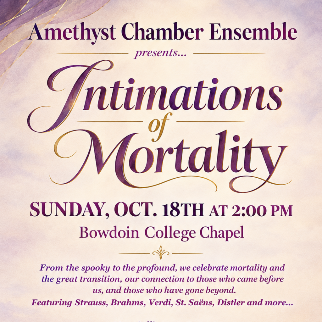 Sun, Oct. 18th - Intimations of Mortality