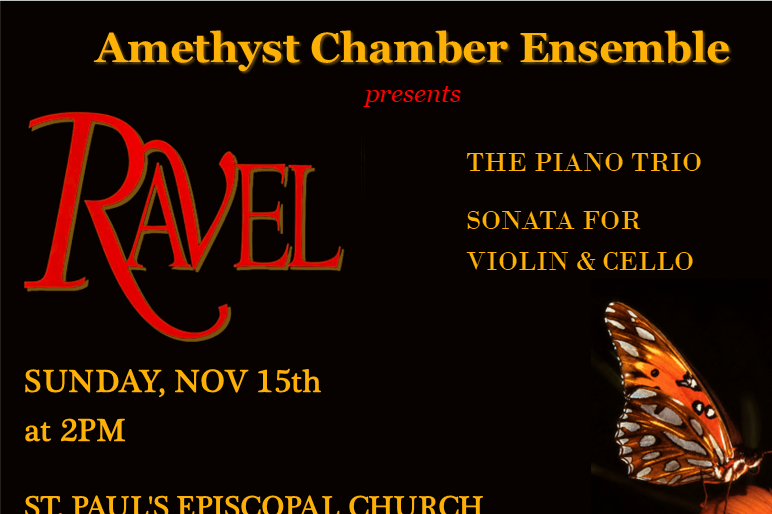 Sun, Nov. 15th - Ravel Piano Trio