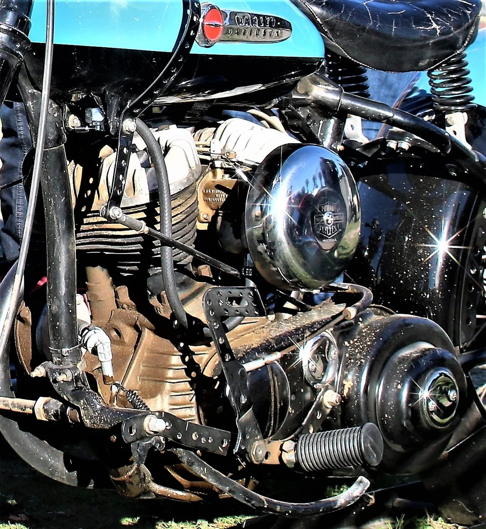 vintage harley motor — Big Machine Photography