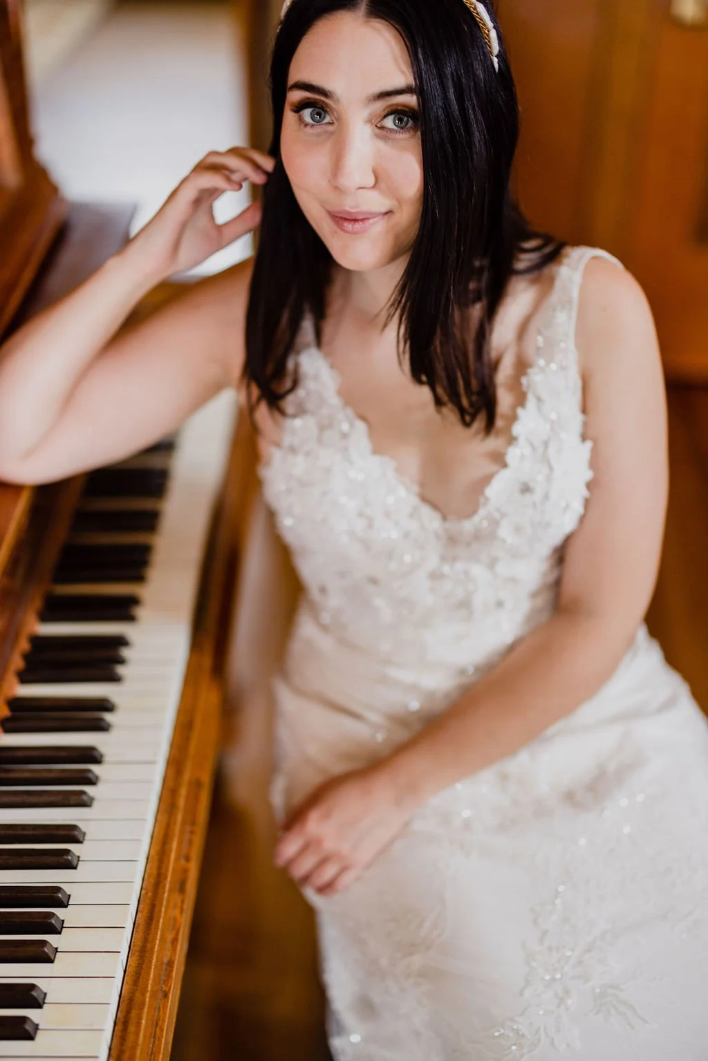 unique sparkly wedding dress