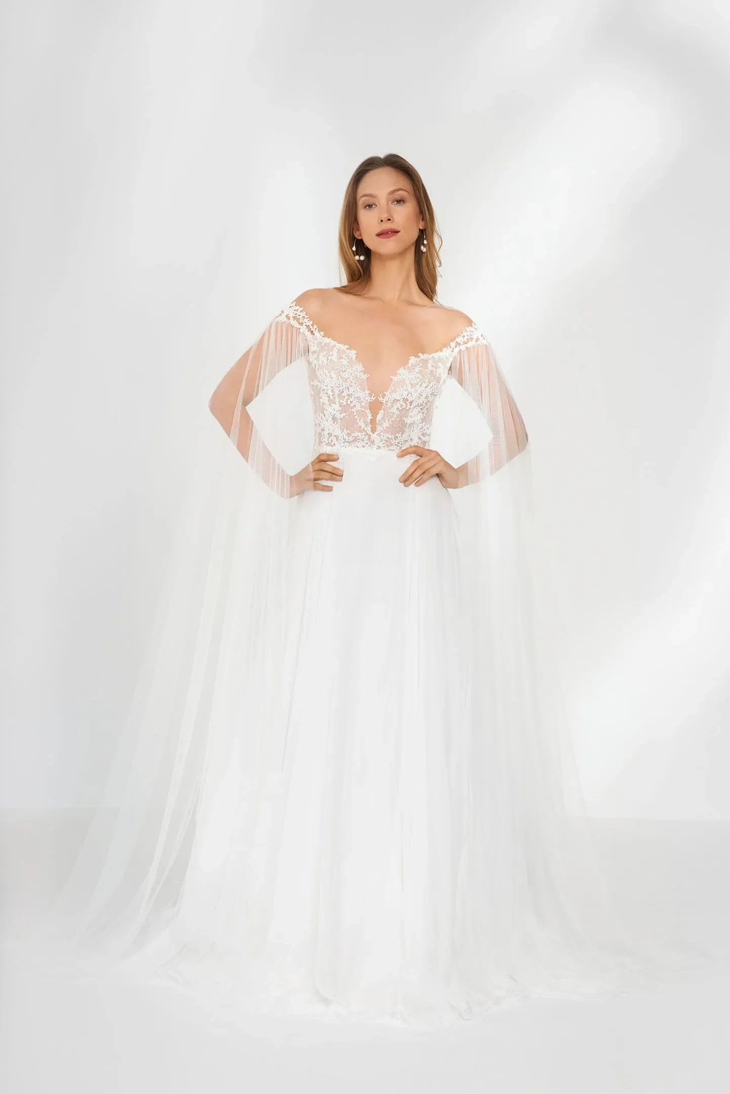 unique romantic wedding gown